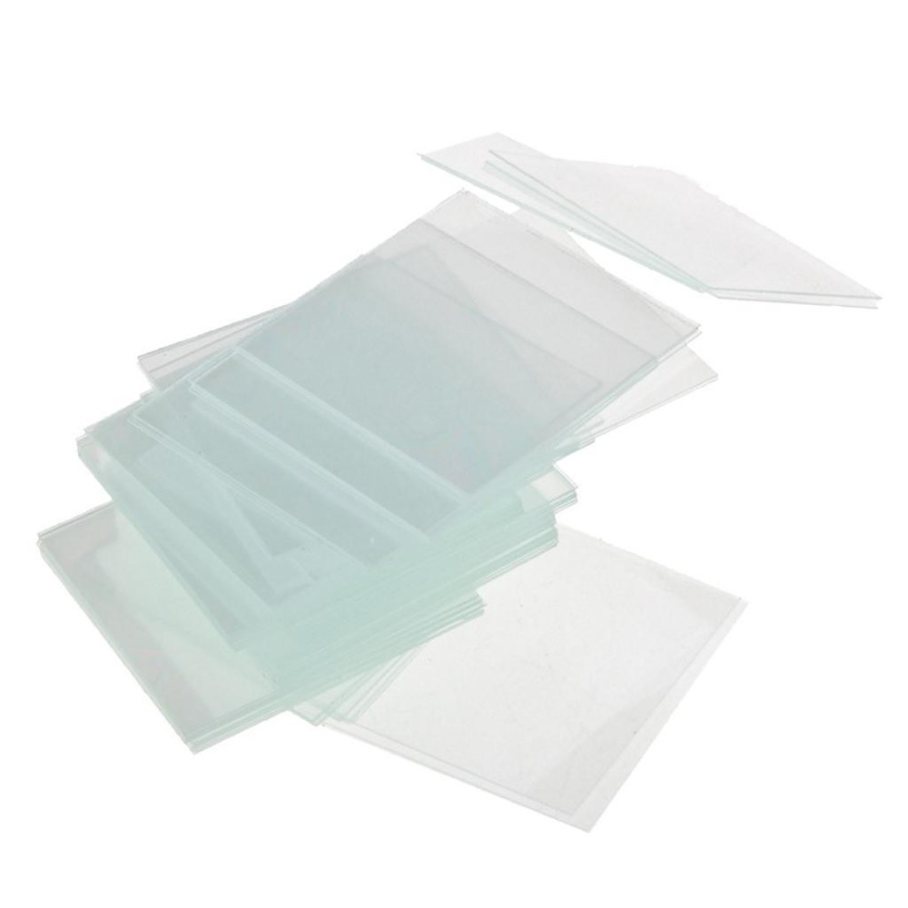 Blank Glass Slides 100pc Pre-Cleaned Square Slips Coverslips