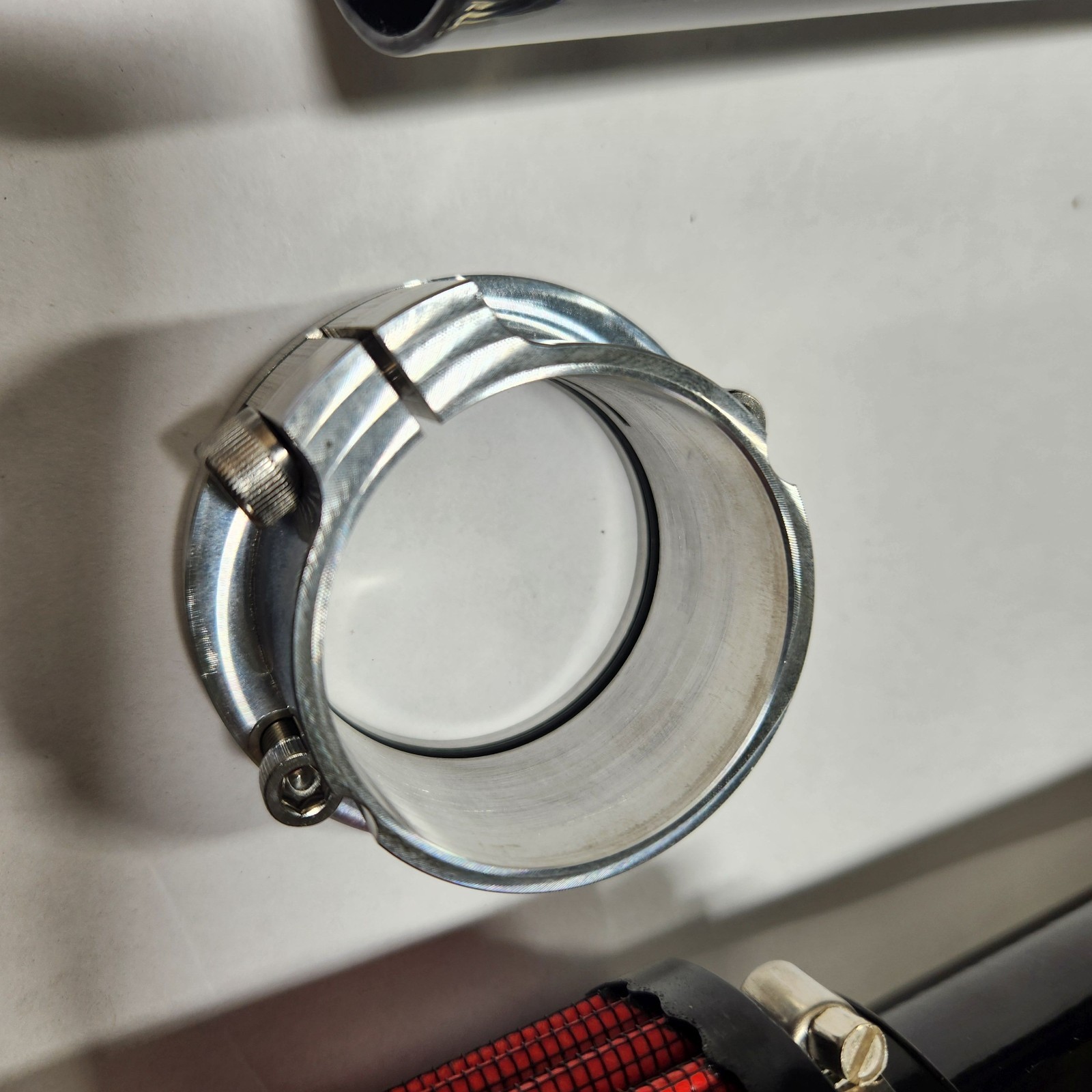 Sprint Car engine crankcase valley breather kit (Candy cane style) - new product