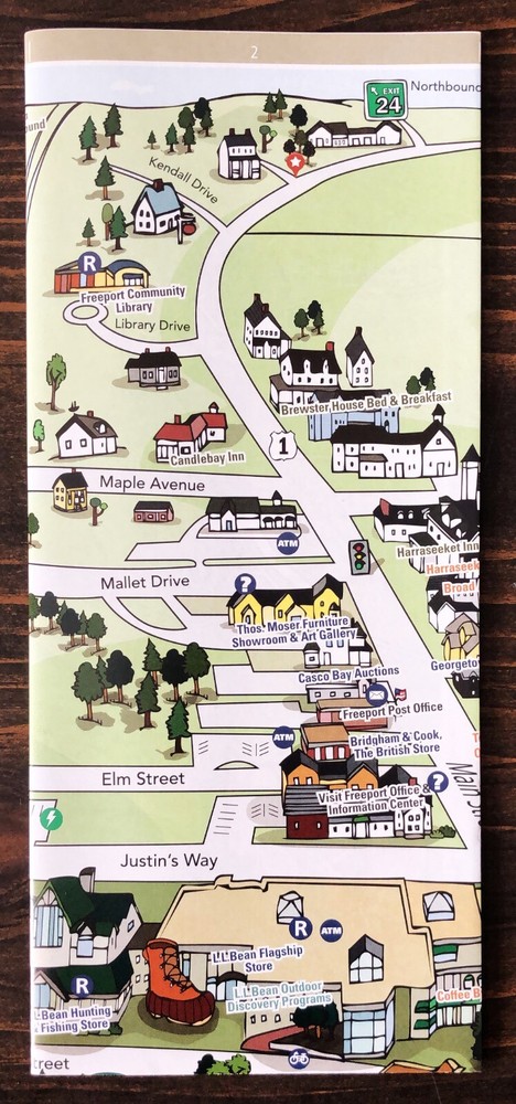 Freeport, Maine Visitors Map