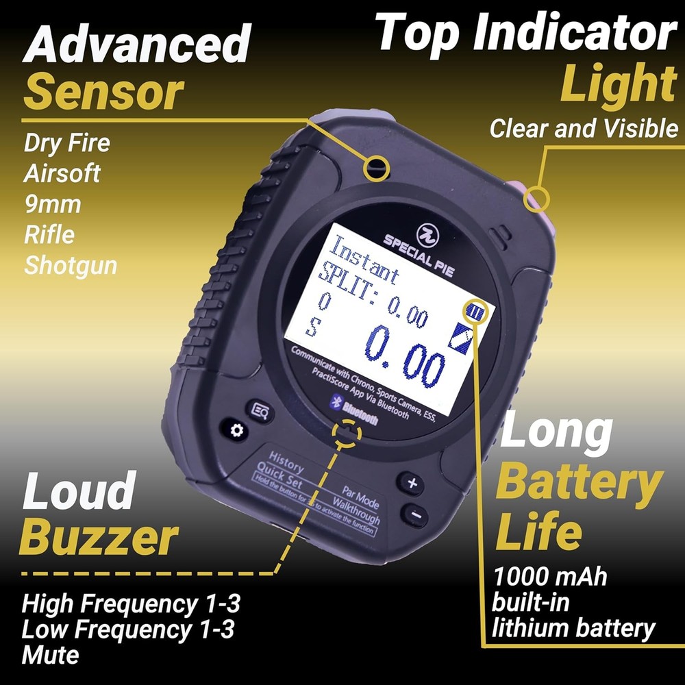 IPSC Shooting Timer with Belt Clip