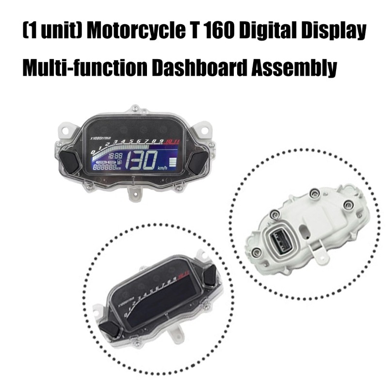 Motorcycle Digital Display Tachometer Speedometer Odometer Instrument Panel