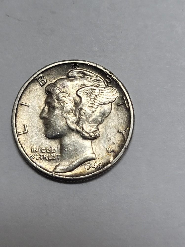 1944  Mercury Dime