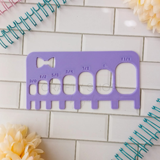 Cinching Wire Size Guide, Binding Ring Gauge, Bookbinding ring size template.