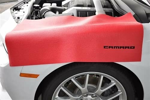 Camaro Fender Mat - Red with Black Script
