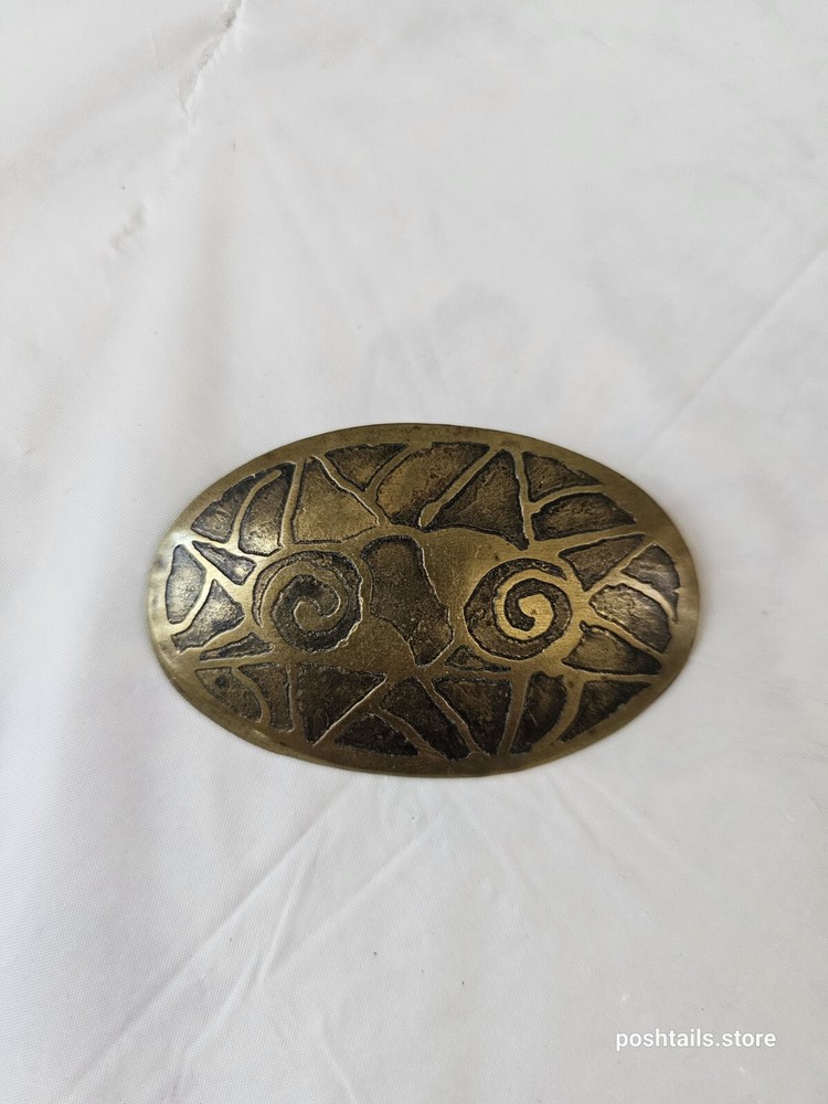 Brass Hammered Crafted Pin