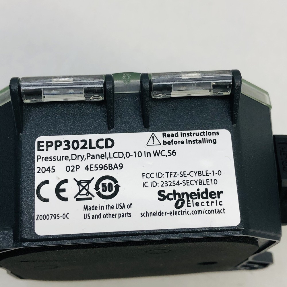 SCHNEIDER EPP302LCD DRY PANEL STATIC DIFFERENTIAL PRESSURE/AIR SENSOR MODULE