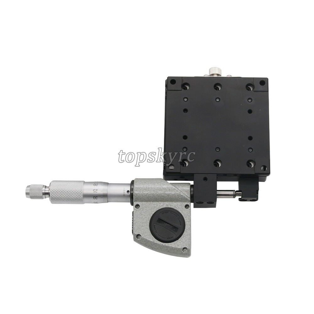 X-Axis Manual Linear Stage High Precision 80*80mm with Digital Micrometer LCD ts