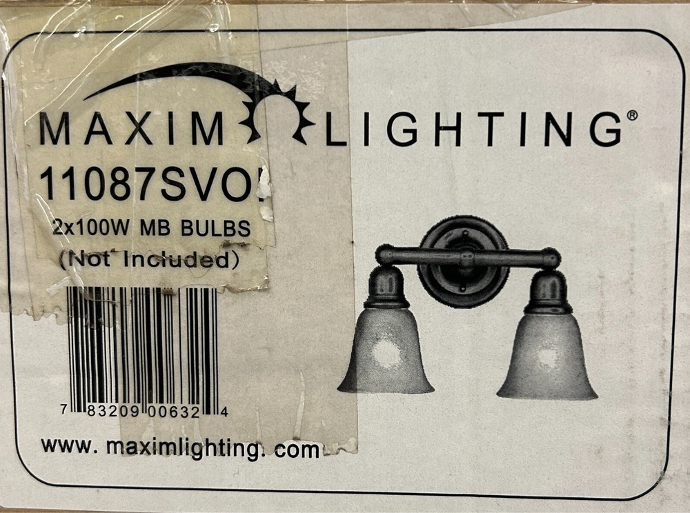 Maxim Lighting 2-Light Bath Vanity 11087SVOI