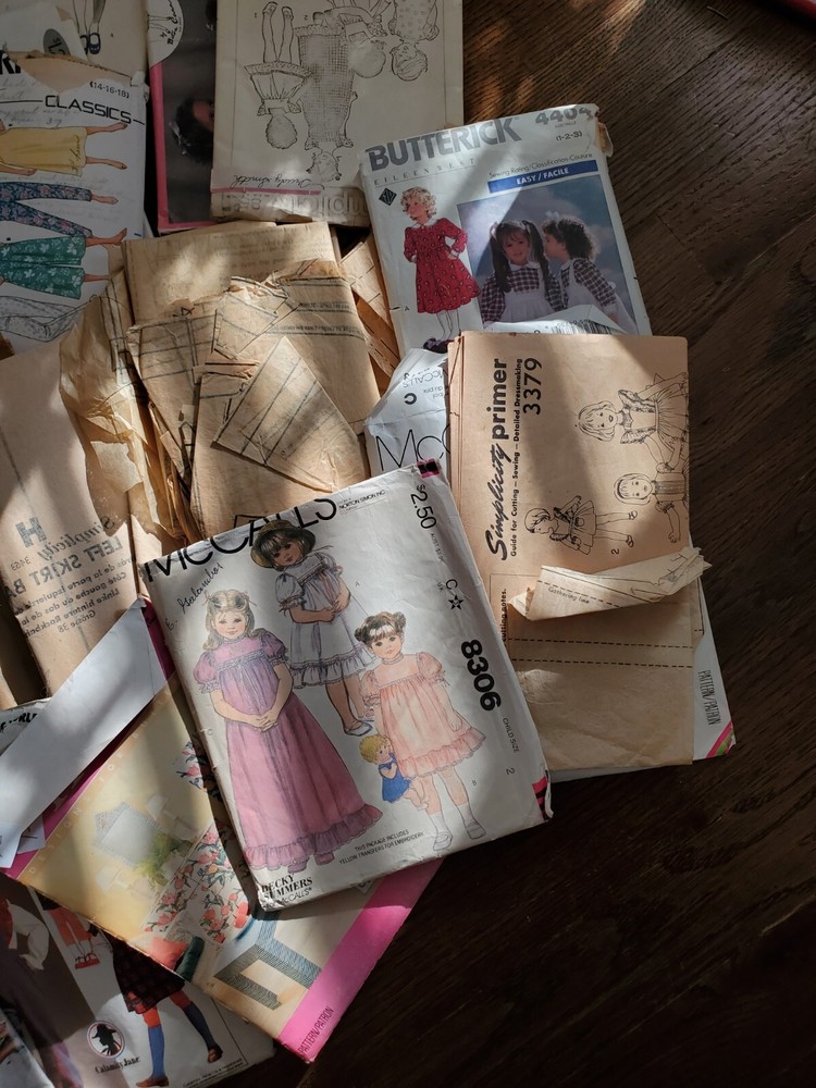 Huge Lot Partial Patterns Envelopes Cut Uncut Scrapbooking Ephemera Junk Journal