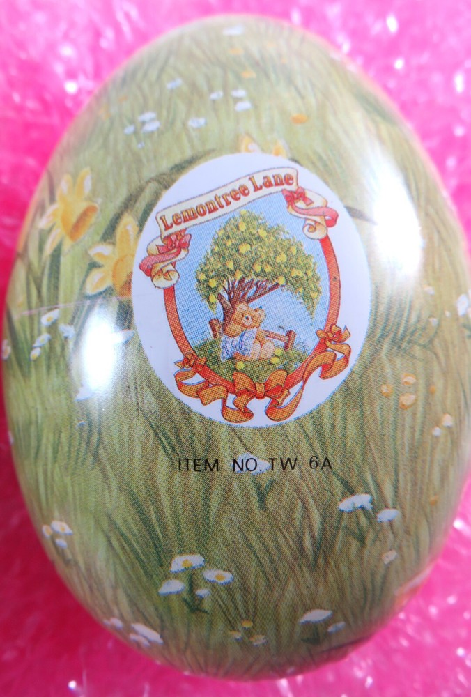 Nesting Empty Tin Easter Eggs Lemontree Lane Teddy Bear Lithographs Large & Med