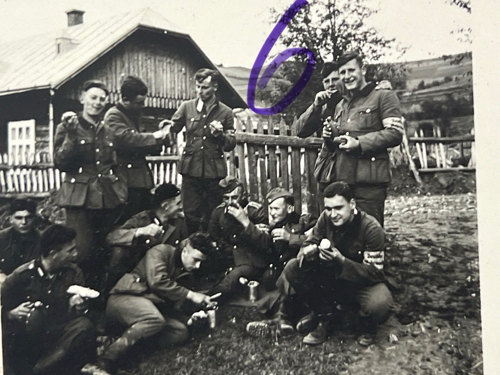 7X German ww2 Flak Kaserne Soldaten Luftwaffe Grab Poland Polen Photo album