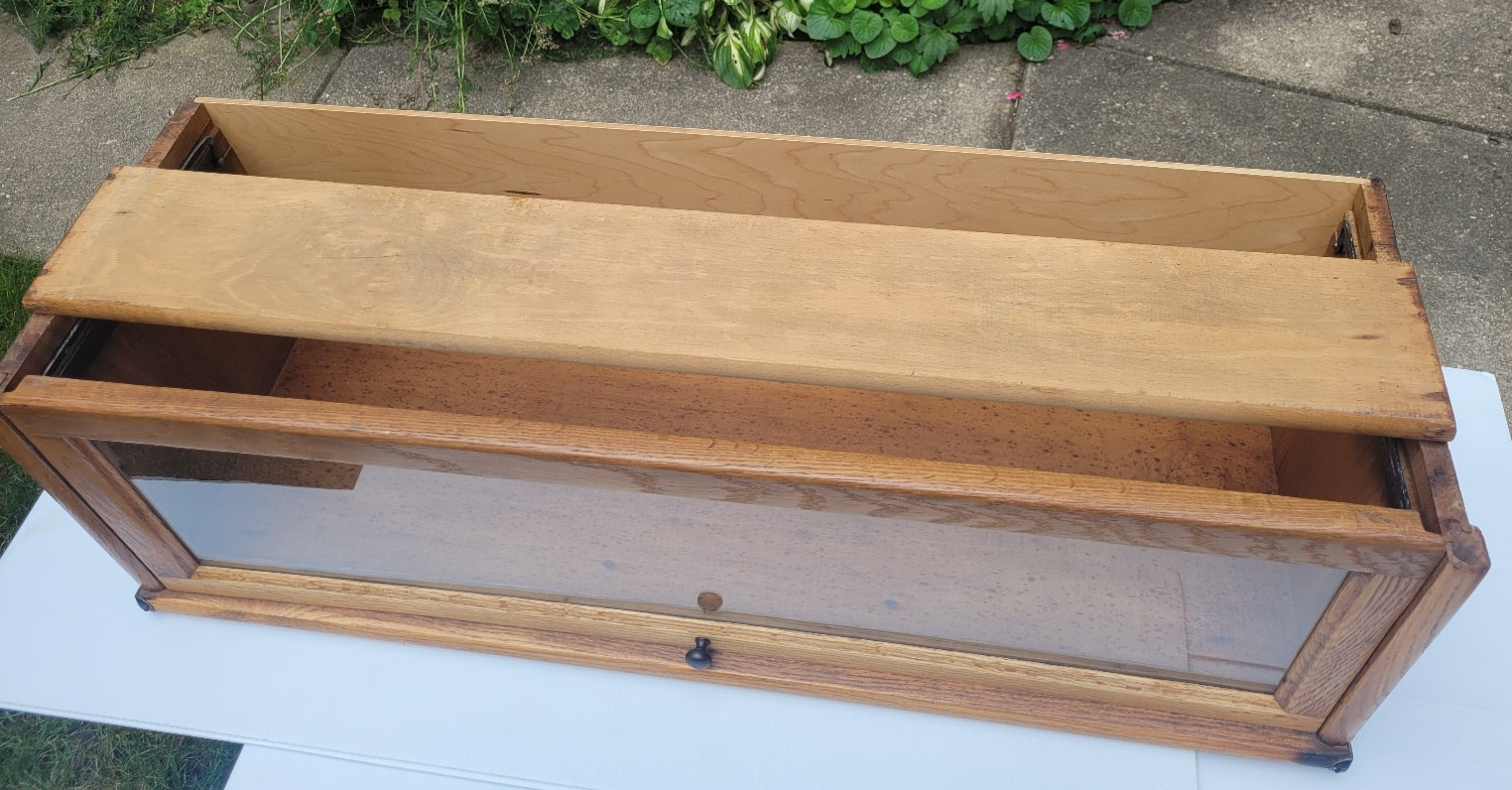 Antique Macey Oak Barrister Bookcase 10 1/2" Tall Section #1