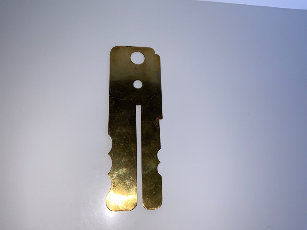 WWII British RAF Airman's Brass Button Cleaning Guard - 1940