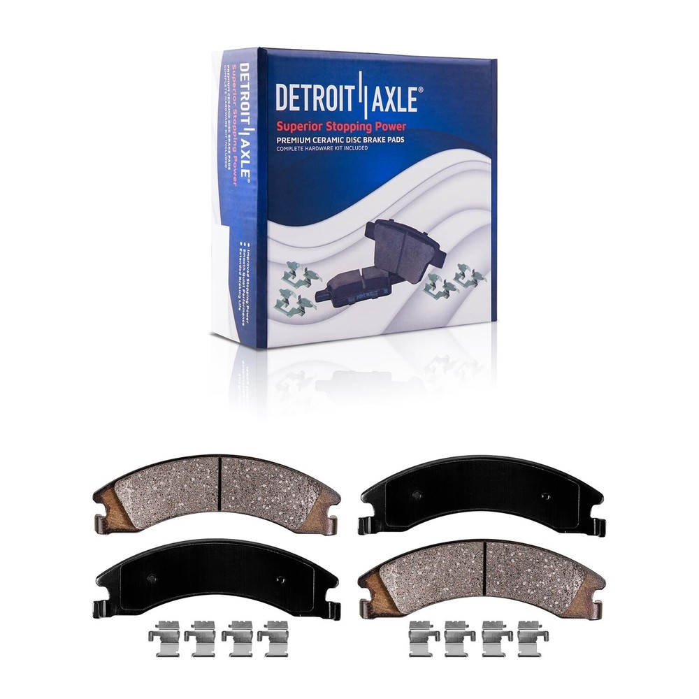 6pc Front & Rear Ceramic Brake Pads for Ford E-150 E-250 E-350 E-450 Super Duty