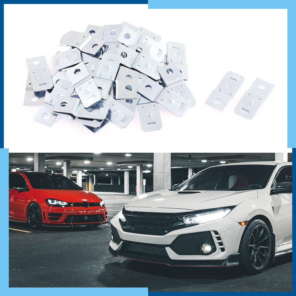 Universal Pack(50) 5mm Car Hole Diameter Silver Auto Relay Bracket Replacement