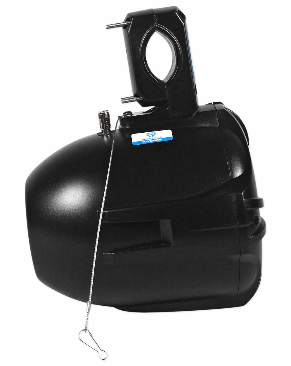 2 Pairs Rockville RWB65B 6.5" Black Marine Wakeboard Tower Speakers - 1000 Watts