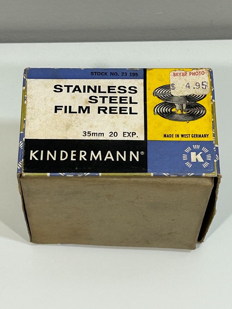 Kindermann Stainless 35mm/20-Frame Easy-Loading Roll Film Processing Spiral Reel
