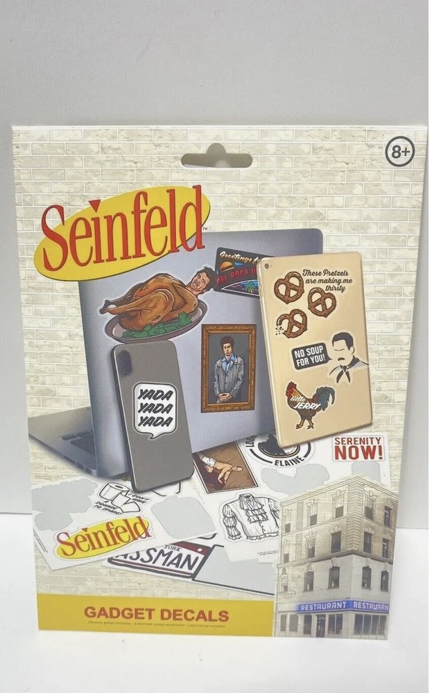 Seinfeld TV Series Gadget Stickers, Tech Decals, Funny Weird Stuff