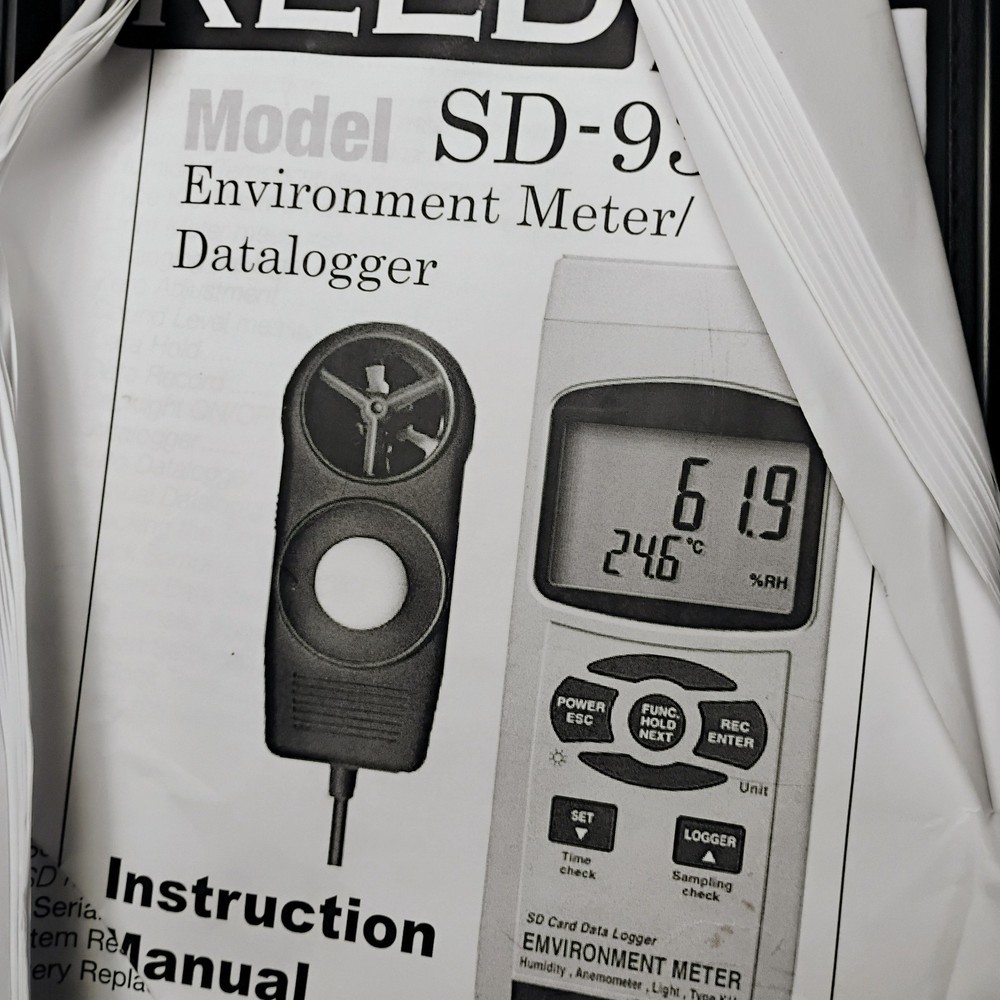 Reed Instruments SD-9300 Data Logging Environmental Meter-Untested