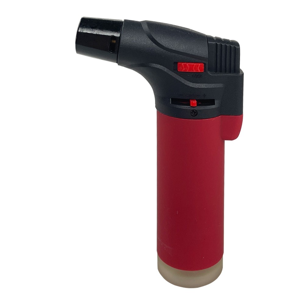12 Pack Jumbo 4"Single Jet Flame Torch Gun Lighter Refillable Lockable Windproof