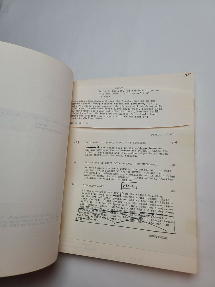 AMERICAN DREAM / Brian Cassidy 1981 TV Script, George Barrow "Crossing Patterns"