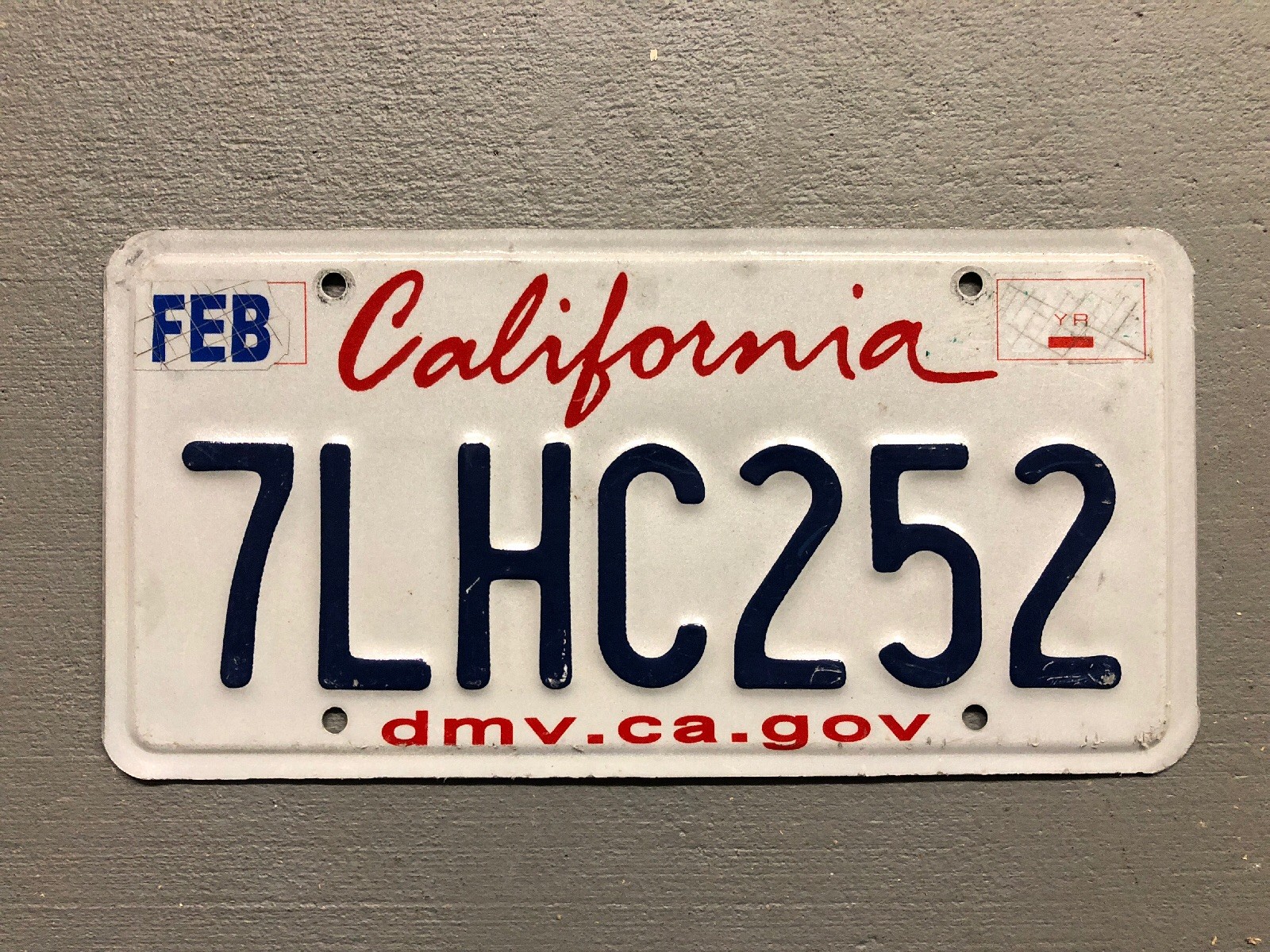 CALIFORNIA LICENSE PLATE LIPSTICK 💄 STYLE RANDOM LETTERS/NUMBERS