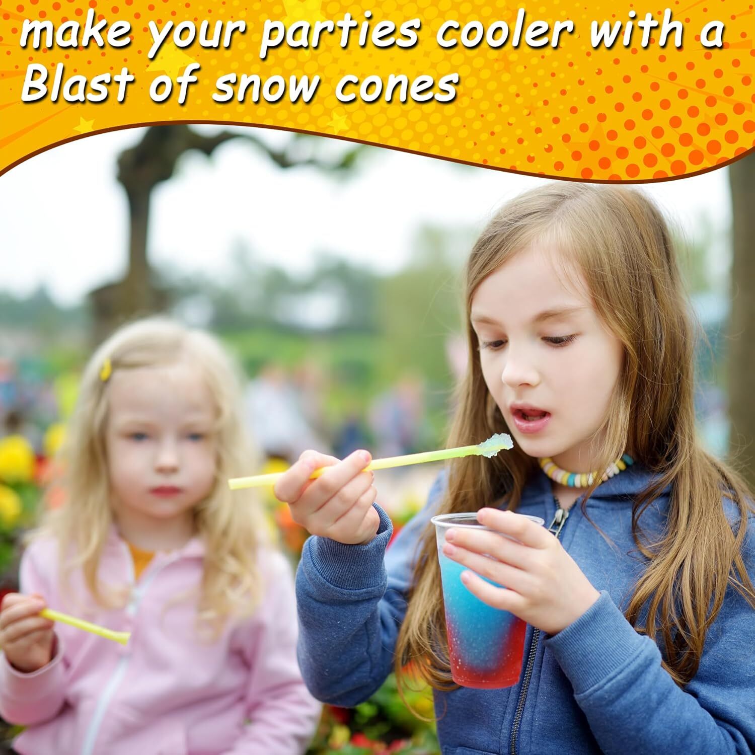 VNN 500LBS/H Commercial Snow Cone Machine Electric Ice Shaver Ice Crusher 48L