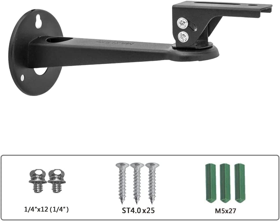 Versatile 360° Adjustable Mini Projector Mount - Space-Saving Design in Black