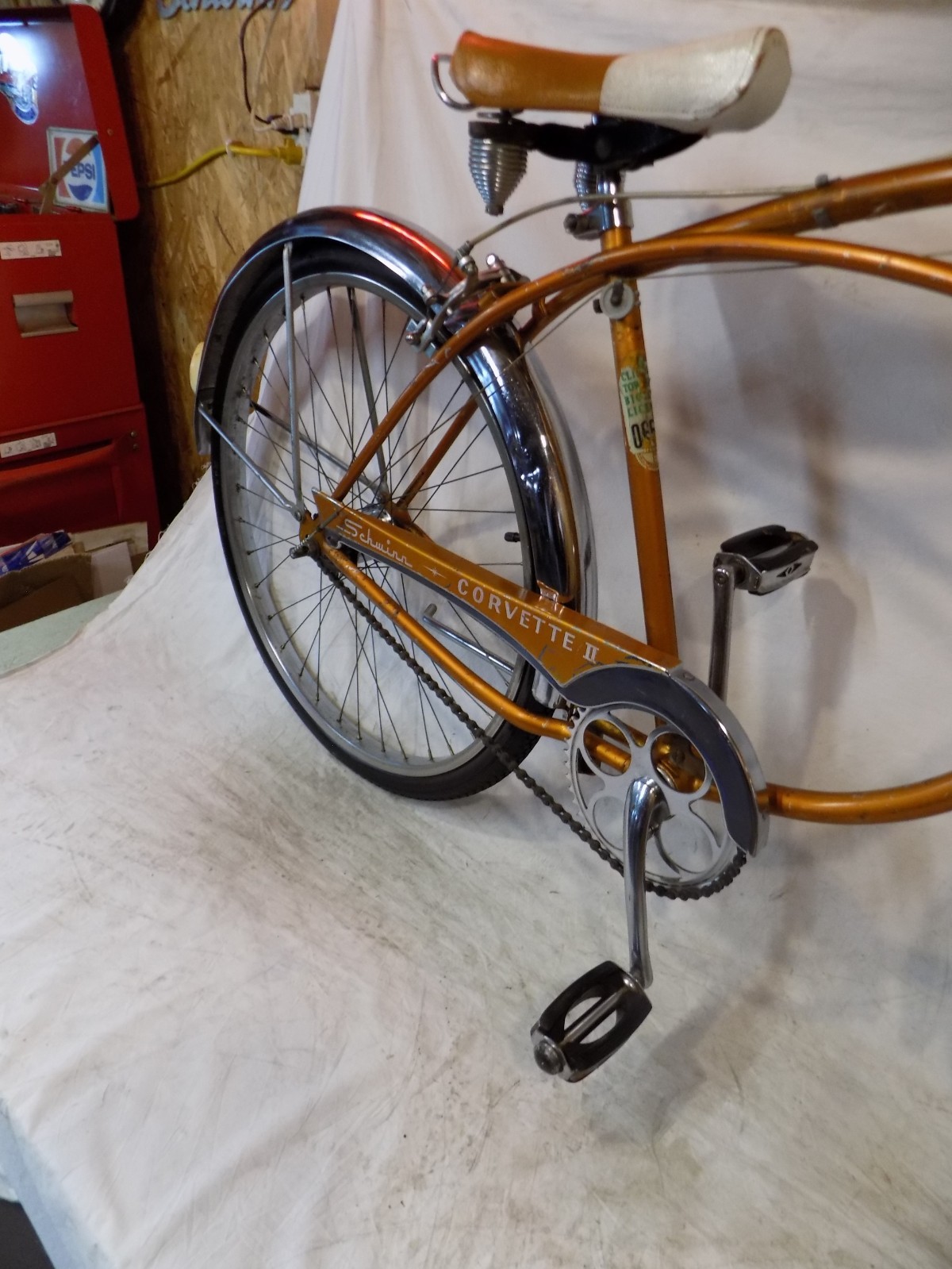 1965 SCHWINN CORVETTE II MENS 3-SPEED COPPERTONE CRUISER BIKE JAGUAR PANTHER S7!