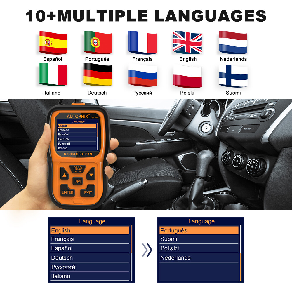 AUTOPHIX OM126P OBD2 Scanner Auto Diagnostic Tool Check Engine Light Code Reader