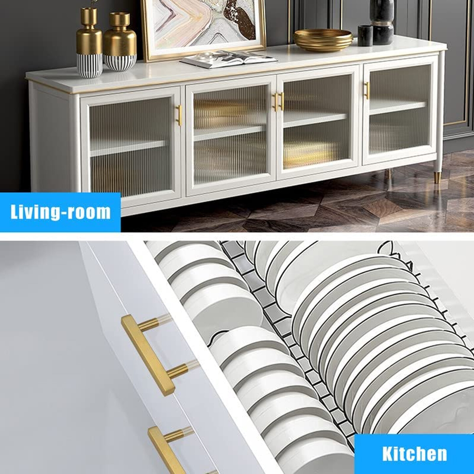 Stainless Steel Kitchen Square Cabinet Handles Black Gold T Bar Drawer Pulls Lot