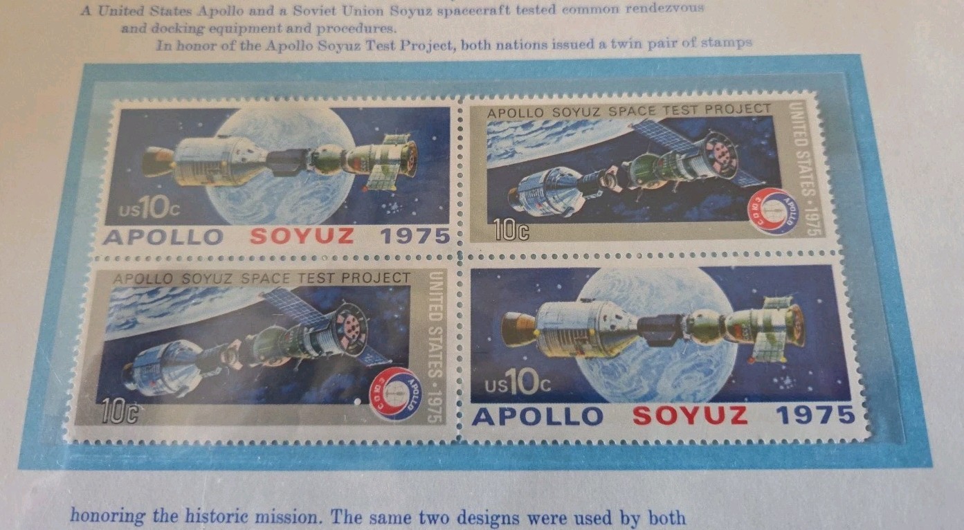 1975 Apollo Soyuz space test project CP53 commemorative panel 53 MNH Sc 1569a