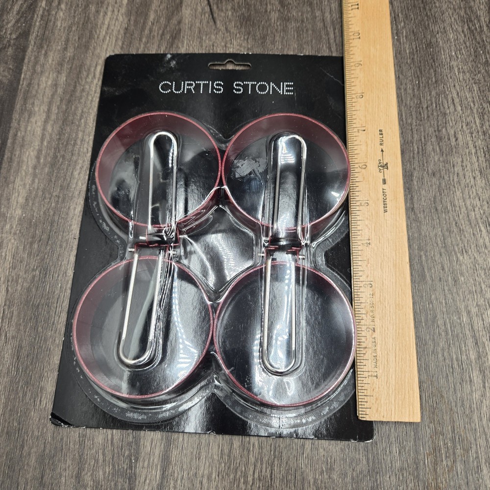 Curtis Stone Egg Rings Set 4 Nonstick Cooking Breakfast Kitchen Tool