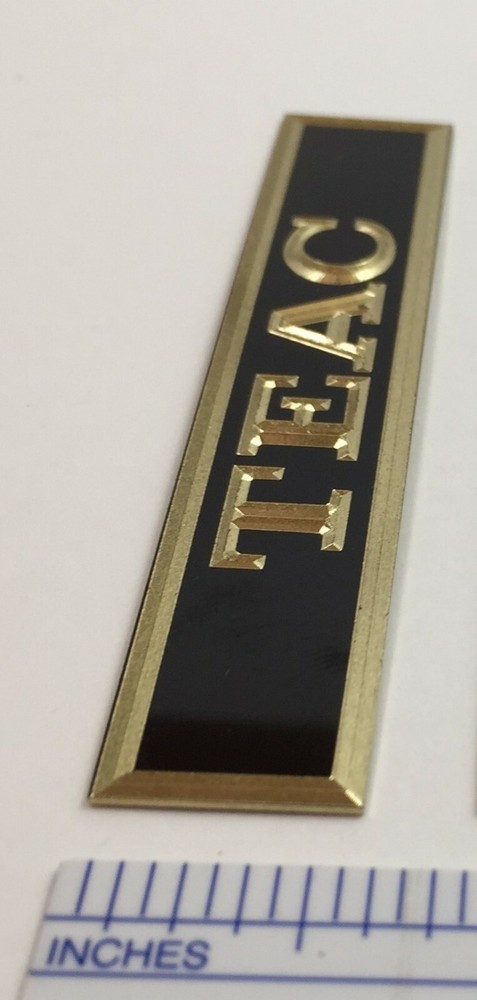 Custom Engraved Solid Brass TEAC Badge