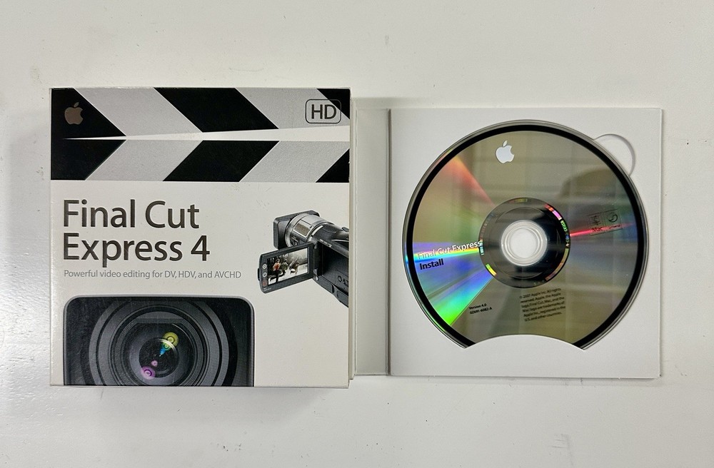 Apple Software Final Cut Express 4 Retail Version MB278Z/A Original Box