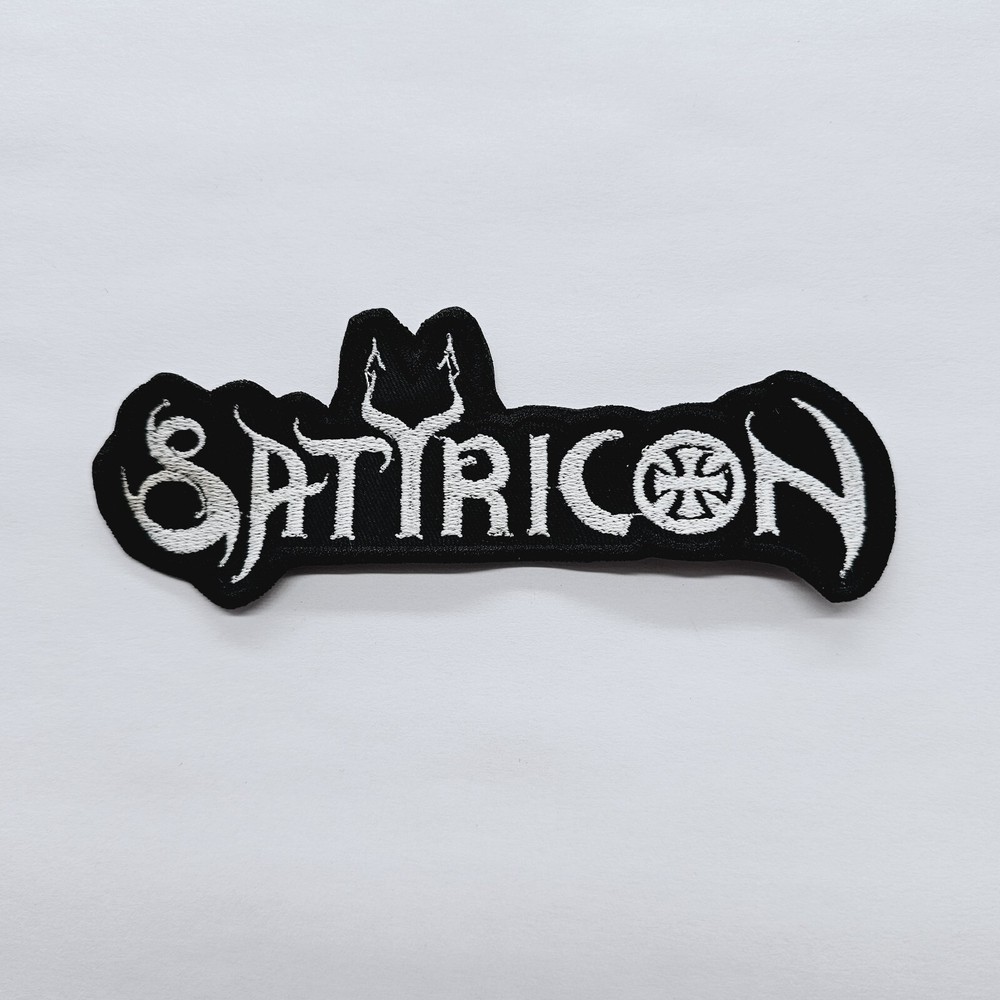 Satyricon White Logo EMBROIDERED PATCH
