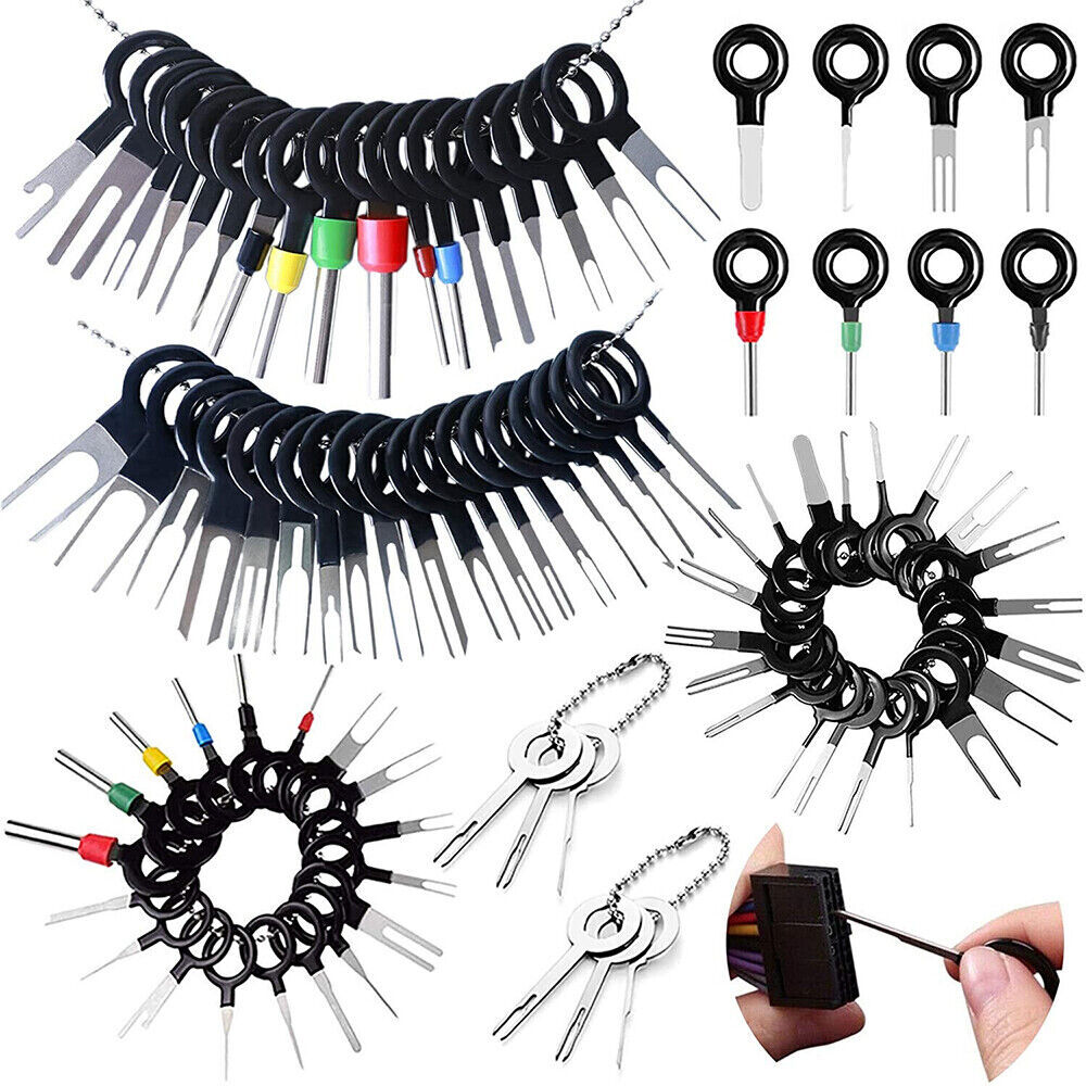 82 × Terminal Removal Tool Kit Wire Connector Key Depinning Pin Release Ejector
