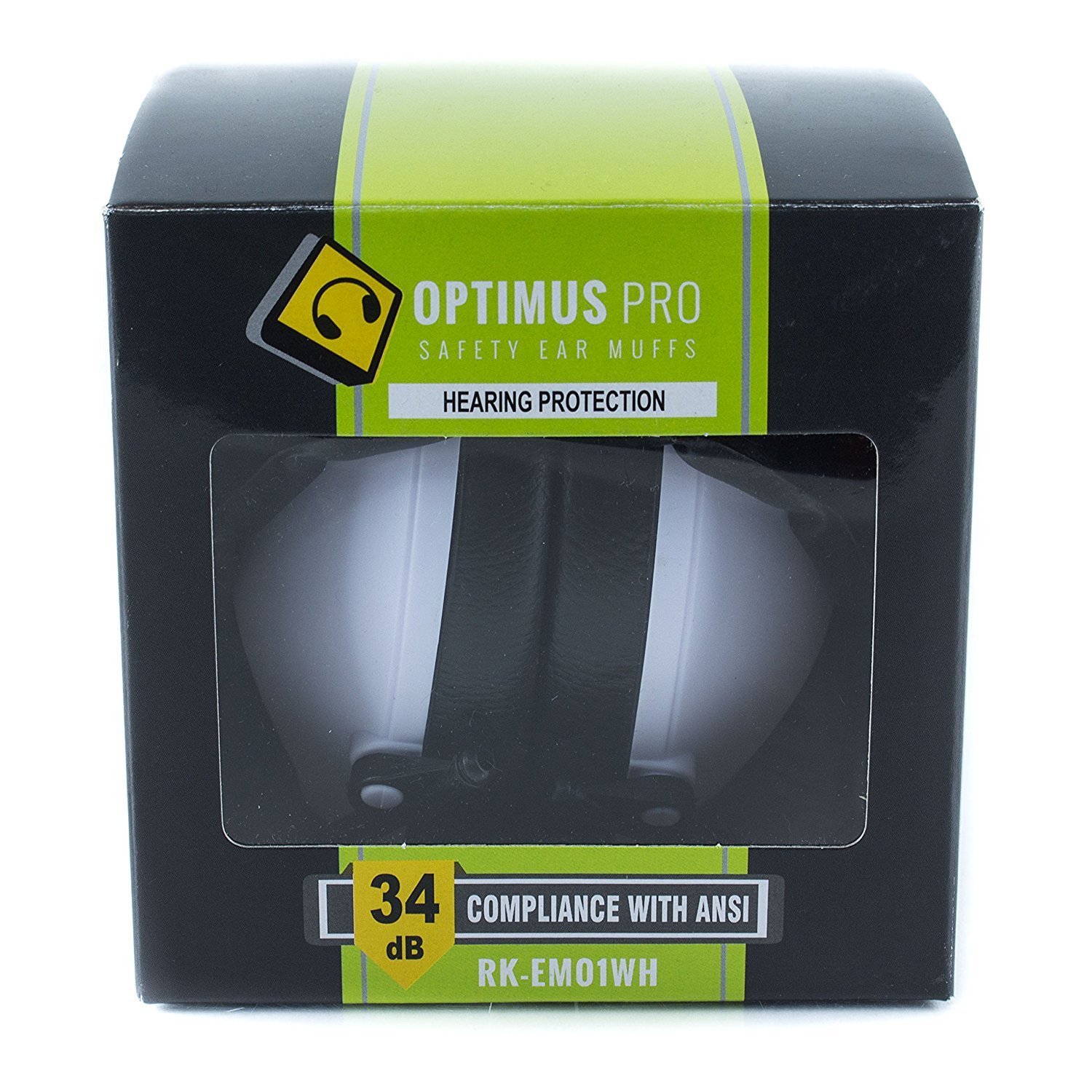 SHOOTING FIRING GUN RANGE NOISE REDUCTION EAR MUFFS HEARING PROTECTION WHITE