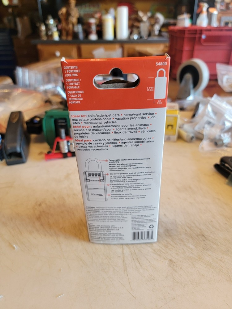 MasterLock Portable Combination Lock Box (5480D). FreeShipL48