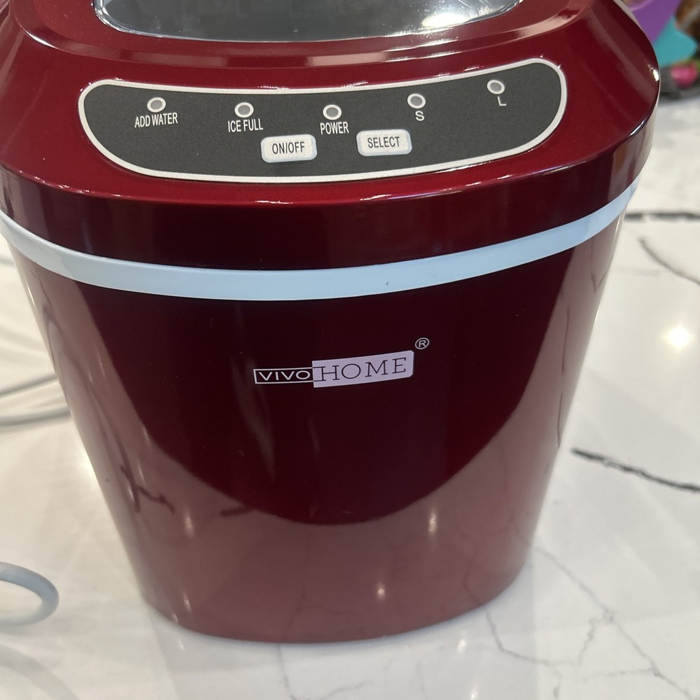 VivoHome Electric Portable Compact Countertop Automatic Ice Cube Maker Machine