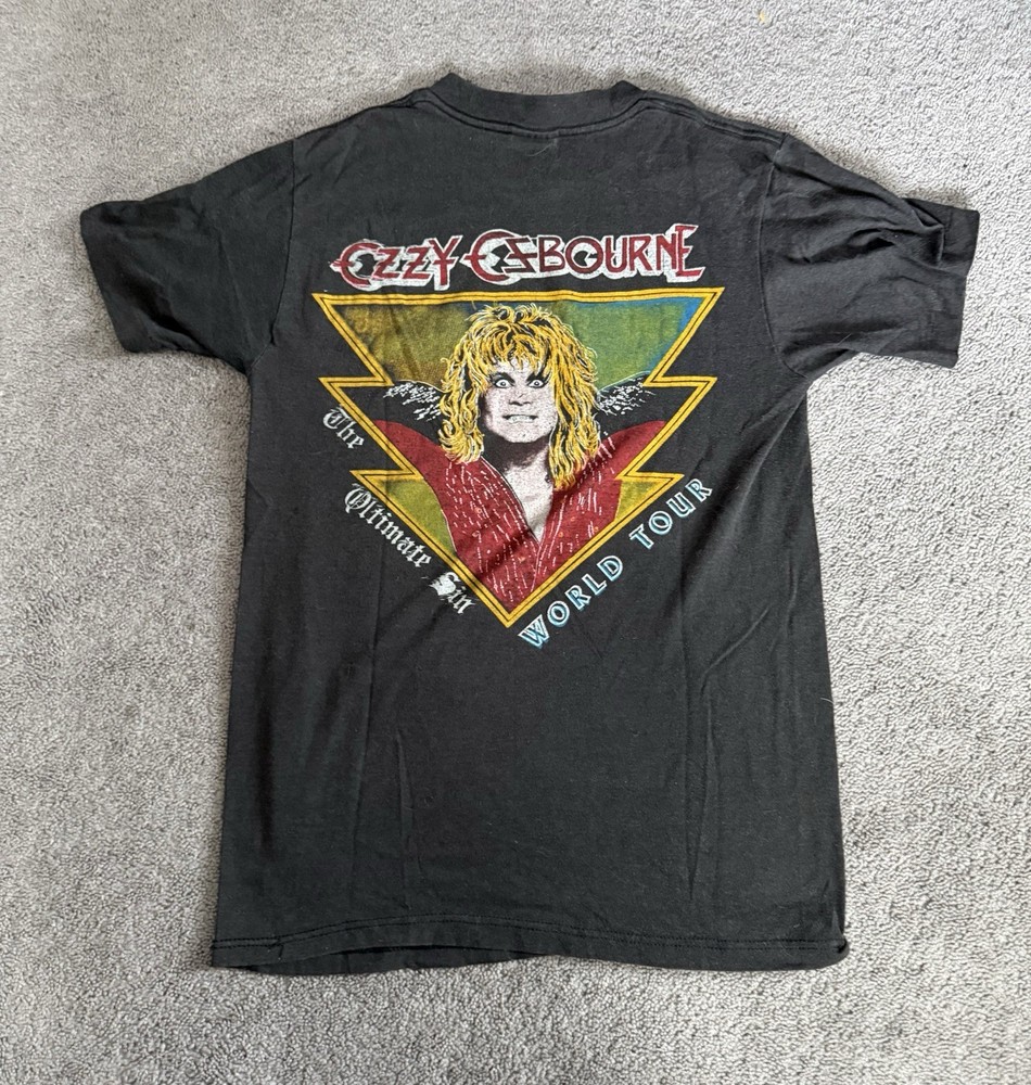OzzY Osbourne Vintage 1986 The Ultimate Sin Shirt Rare Medium ✌️