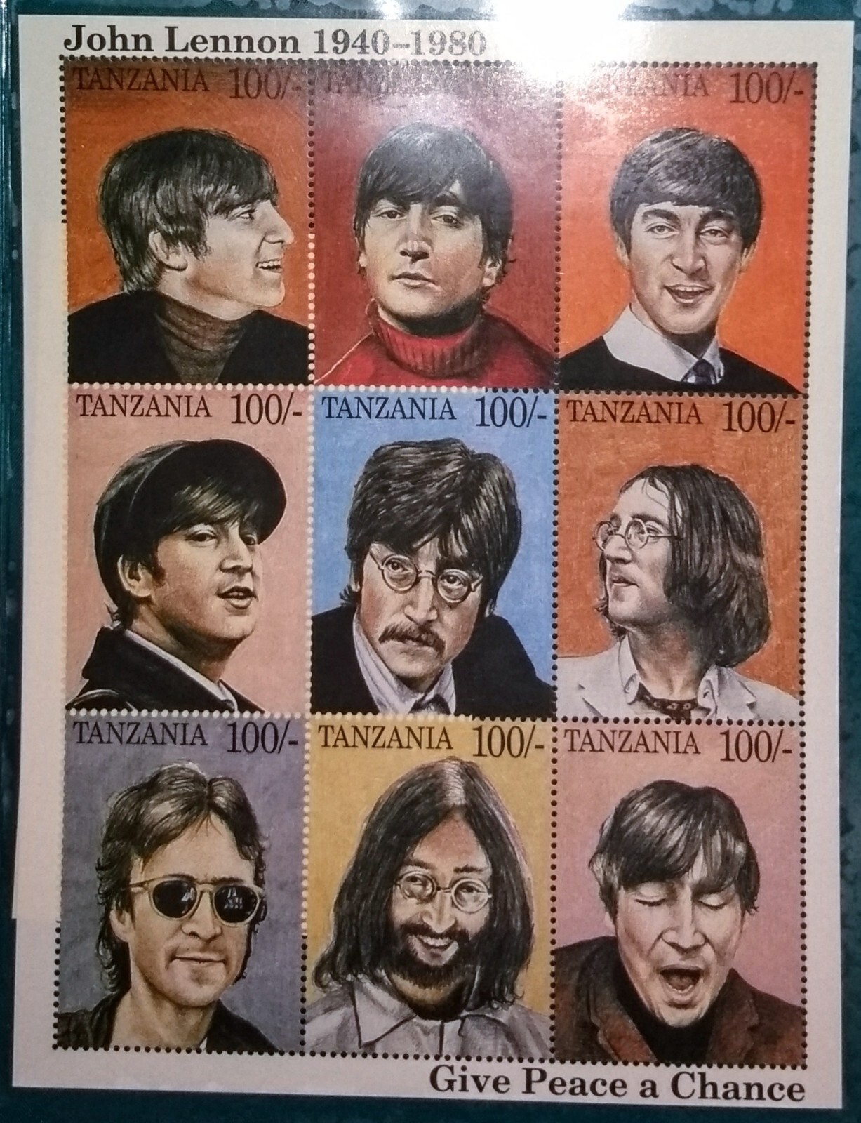 Beatles Stamps Rare NM CoA International Collector's Society - Tanzania Stamps