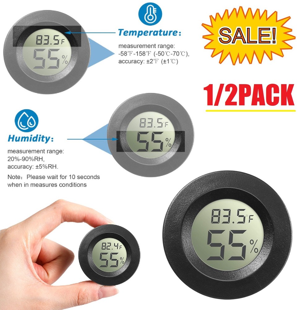 Mini Digital LCD Thermometer Hygrometer Humidity Temperature Meter Indoor Tester