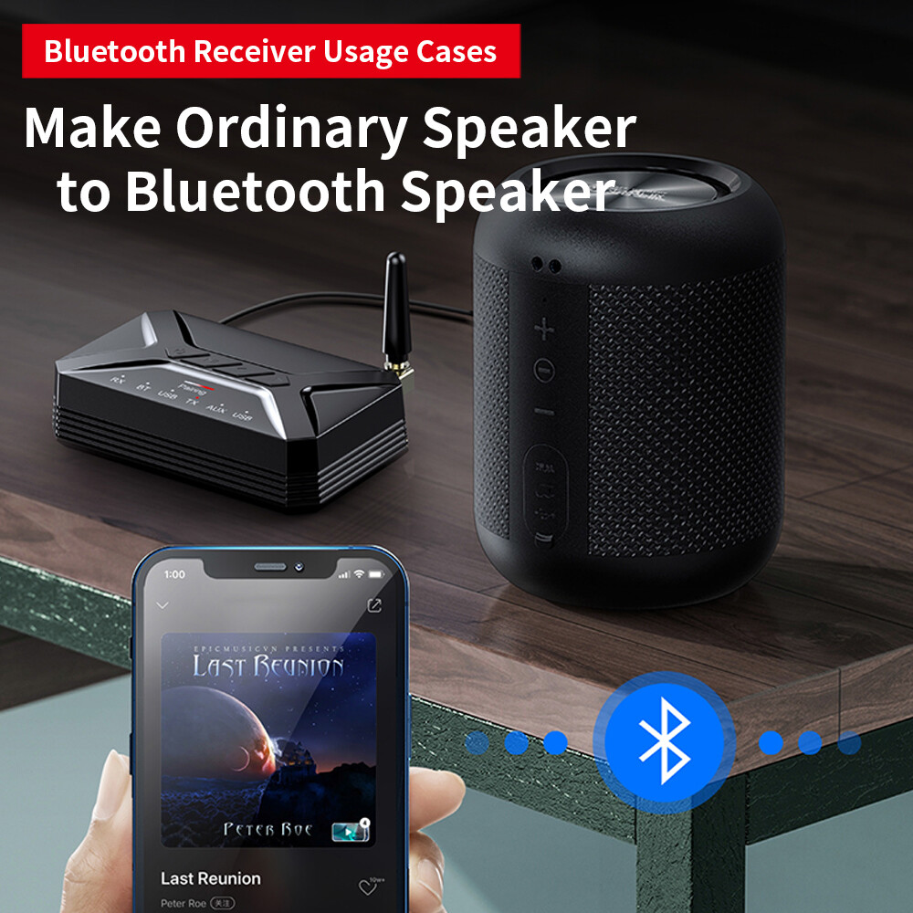 Long Range Bluetooth Transmitter Receiver For TV Home Car Stereo Audio Adapter