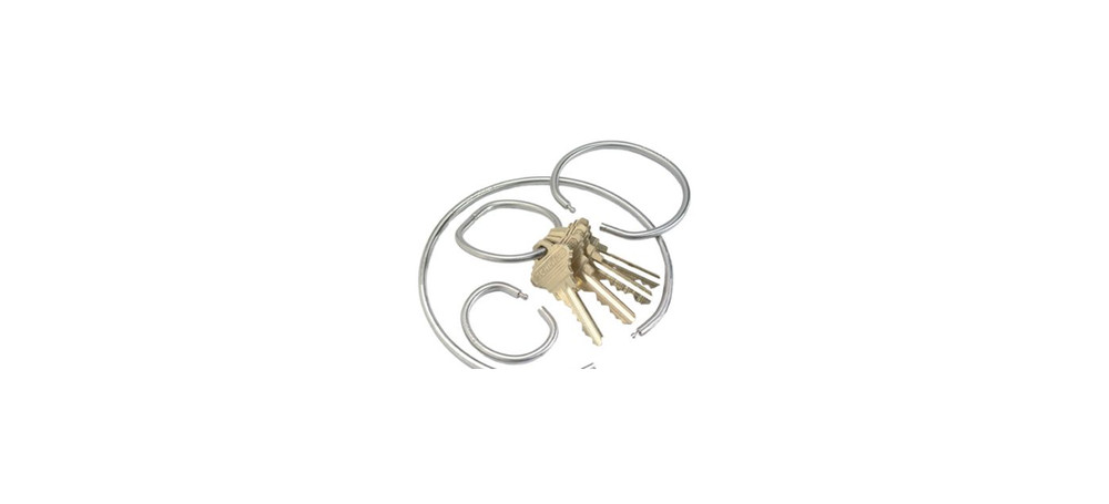 Key Systems Inc 277 3" Tamper Proof Key Ring Steel