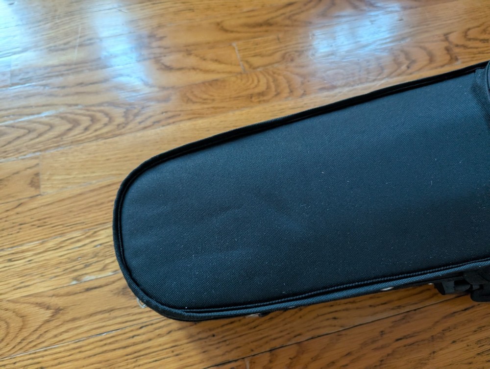 Uke Crazy Ukulele Black Carrying Case Semi-Rigid for Kala