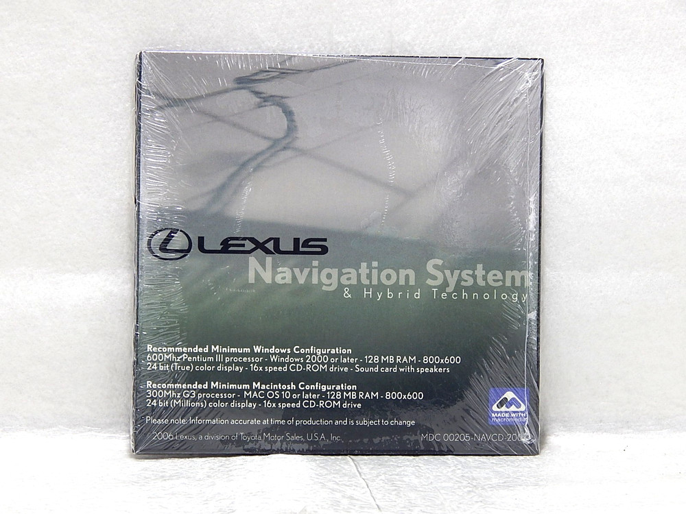Lexus Navigation System & Hybrid Technology CD & CD-ROM/MDC00205-NAVCD-2007 NEW