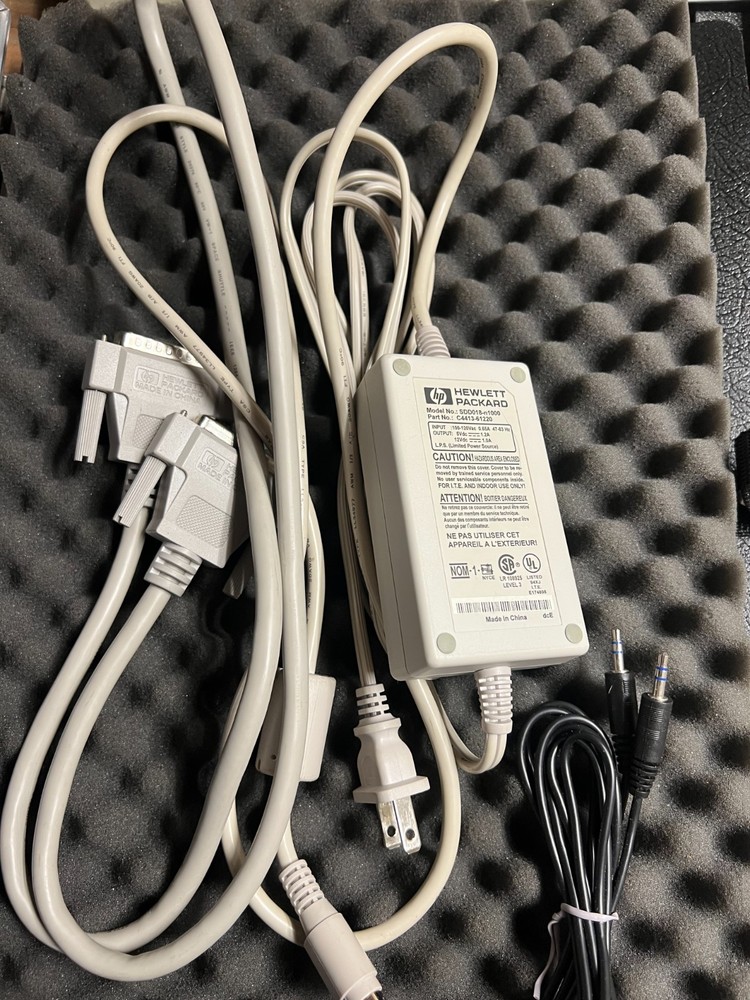 HP CD-Writer Plus 7500e External Drive - Parallel Port - Tested Eject - Full Kit