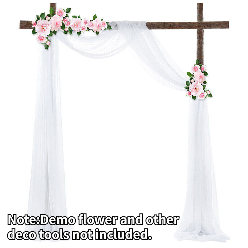 Backdrop Draping Curtain Arch Wedding Party New 13/20/32.8ft Decor 4/6/10M Tulle