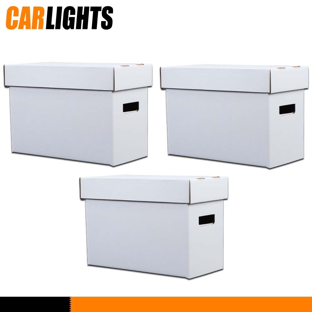3PCS Short Comic Book Storage Boxes Holds 150 175 Stackable Archival Cardboard